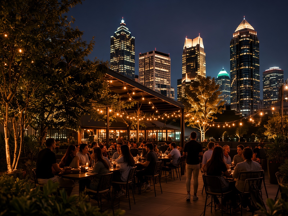 An evening rooftop in Midtown